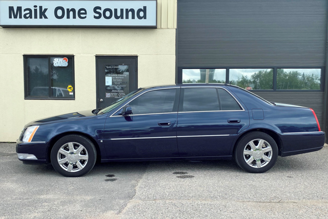 Cadillac 2008 DTS with professional window tint in North Bay